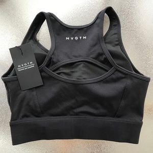 NVGTN Black Performance Sports Bra
